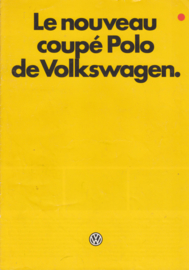 Polo Coupé brochure, 8 pages,  A4-size, French language, 10/1982