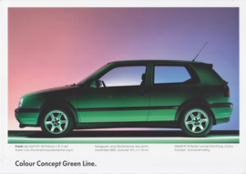 Golf Colour Concept brochure, 22 pages,  A4-size, German language, 07/1995