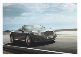 Continental GT Convertible, A6-size postcard, about 2014, English