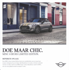 3-door Marylebone limited edition, 2 pages, Dutch language, 2016  %