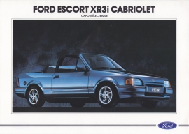 Escort XR3i Cabriolet brochure, 2 pages, 09/1988, French language