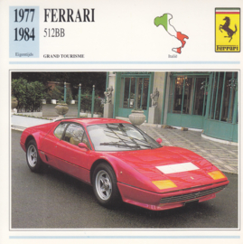 Ferrari 512 BB card, Dutch language, D5 019 01-06