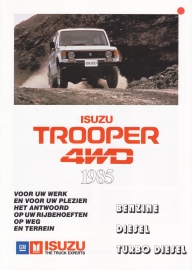Trooper 4WD, 4 pages, Dutch language, 1985