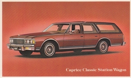 Caprice Classic Station Wagon, US postcard, standard size, 1979