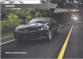 Camaro Prices & Specifications brochure, 12 pages, 01/2017, German language