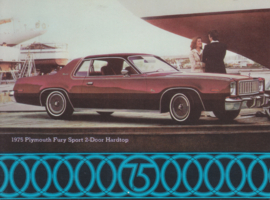 Fury Sport 2-Door Hardtop, US postcard, size 14,5 x11 cm, 1975