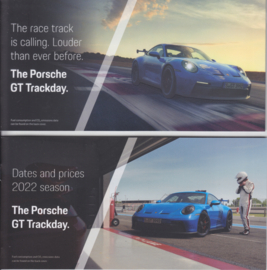 911 Trackday. 2 smaller brochures, 14 + 12 pages, 2022, English language