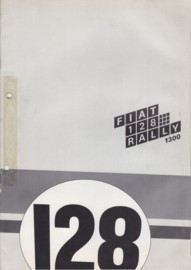 128 Rally 1300 brochure, 16 large pages (A4), # 3209, Dutch language