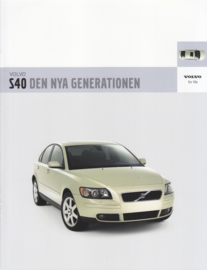 S40 new model brochure, 10 pages, 2004, Swedish language