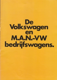 VW & MAN commercial vehicles brochure, 16 pages,  A4-size, Dutch language, about 1983