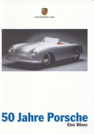 "50 years of Porsche" brochure, 24 pages, A5-size, 12/1997, German