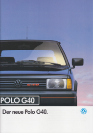 Polo G40 brochure, A4-size, 24 pages, German language, 04/1991