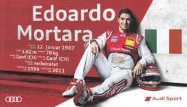 Racing driver Edoardo Mortara, postcard 2015 season, German language