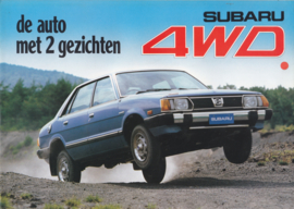 Program 4WD brochure, 6 pages, Dutch language, about 1980