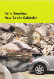 New Beetle Cabriolet postcard, factory-issue, Germany, English text, 2003