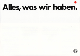 Program brochure, 12 pages,  A4-size, German language, 02/1985