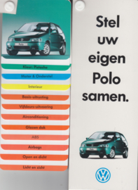 Polo Hatchback configurator item, 35 attached pages, Dutch language, 1996