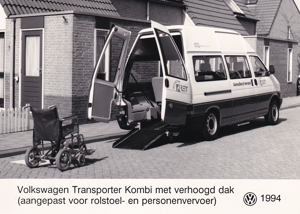 Volkswagen Transporter Kombi wheelchair mover - factory photo - Dutch - 1994
