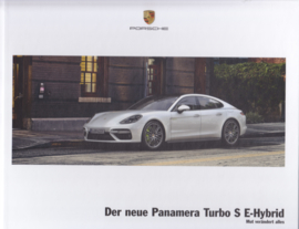 Panamera Turbo S E-Hybrid brochure, 40 large pages, A4-size, 02/2017, hard covers, German language