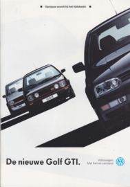 Golf GTI brochure, A4-size, 32 pages, Dutch language, 09/1991 (Belgium)