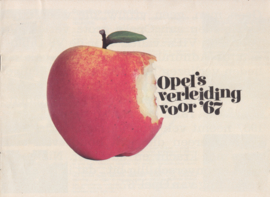 Opel program brochure, 16 small pages, 1967, Dutch