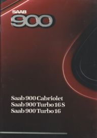 900 Turbo 16 & Cabriolet brochure, 26 pages, 1988, German language, # 227355