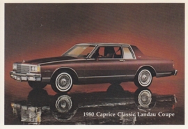 Caprice Classic Landau Coupe,  US postcard, standard size, 1980