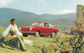 850 Coupé, standard size, Italian postcard, undated, about 1967