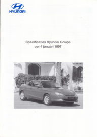 Coupe pricelist brochure, 4 pages, 01/1997, Dutch language