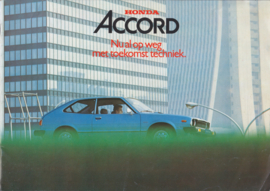 Accord 1600 Hatchback model, 20 page brochure, 1978, Dutch
