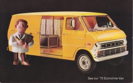 Econoline Van, US postcard, standard size, 1972