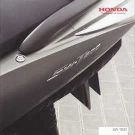 Honda SW-T600 Scooter brochure, 12 pages, about 2013, Dutch language