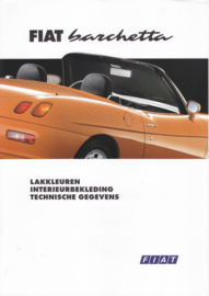 Barchetta Cabriolet colours & specs. brochure, 4 pages (A4), 06/1995, Dutch language