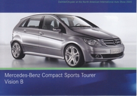 Mercedes-Benz Compact Sports Tourer Vision B, A6-size postcard, NAIAS 2005