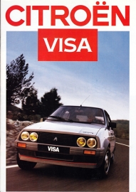 Visa brochure (incl. GTi), 24 pages, 09/1986, Dutch language