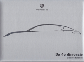 Panamera luxury brochure, 44 pages, 07/2009, hard padded covers, Dutch language