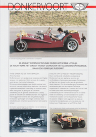 Donkervoort vehicle testing leaflet, 2 pages, about 1994, Dutch language