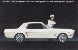 Mustang Coupe, US postcard, standard size, 1964, # 64X1L5A3