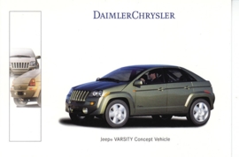 Jeep Varsity Concept vehicle, A6-size postcard, Geneva 2000 French