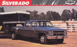 Silverado Crew Cab,  US postcard, large size, 19 x 11,75 cm, 1989