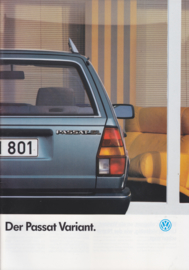 Passat Variant brochure, 40 pages., A4-size, German language, 8/1987