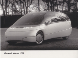GM HX3 concept car, press photo, USA, 1991
