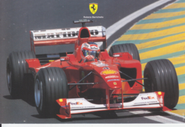 Formula One autogram postcard with driver Rubens Barrichello, 2000, # 1587