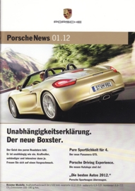 News 01/2012 with Boxster, 26 pages, 02/12, German language