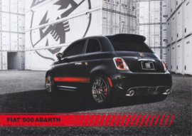 500 Abarth, US-issued  picture card, size 17,5 x 12,5 cm, 2012