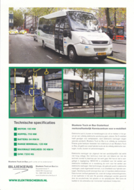 BlueCoach First Electric/Low Entry leaflet, 2 pages, A4-size, about 2020, Dutch