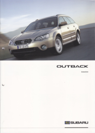 Outback accessories brochure, 8 pages, German language, 10/2003