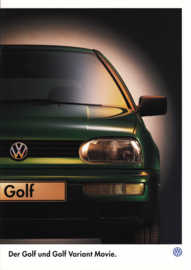 Golf/Golf Variant Movie brochure, 12 pages,  A4-size, German language, 09/1995