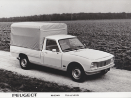 Peugeot 504 Pick-up with cover, press photo, France, 1980s