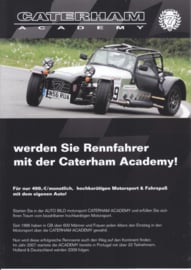 Caterham Academy brochure,  4 pages, about 2009, German language